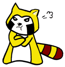 Raccoon Pu-yon sticker #1761148