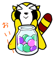Raccoon Pu-yon sticker #1761153