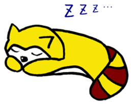 Raccoon Pu-yon sticker #1761160