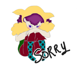 A wolf girl and a little red  -English sticker #1761325