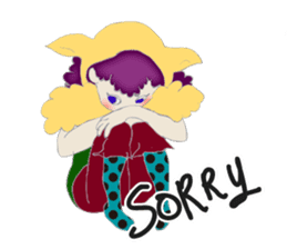 A wolf girl and a little red -English sticker #1761325