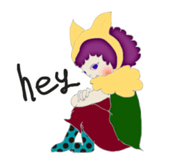 A wolf girl and a little red -English sticker #1761328