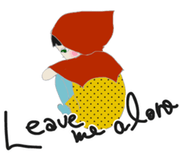 A wolf girl and a little red -English sticker #1761330