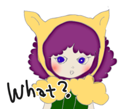 A wolf girl and a little red  -English sticker #1761335