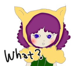 A wolf girl and a little red -English sticker #1761335