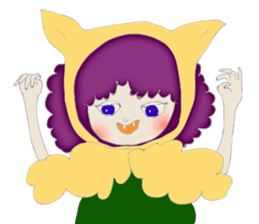 A wolf girl and a little red -English sticker #1761336