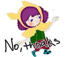 A wolf girl and a little red -English sticker #1761339