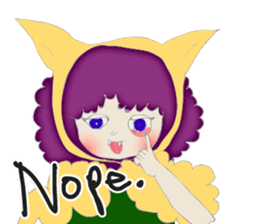 A wolf girl and a little red -English sticker #1761342