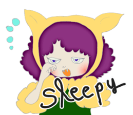 A wolf girl and a little red  -English sticker #1761347