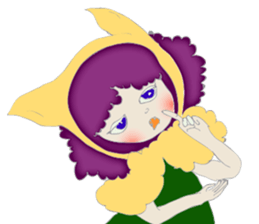 A wolf girl and a little red  -English sticker #1761351