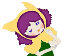 A wolf girl and a little red -English sticker #1761351