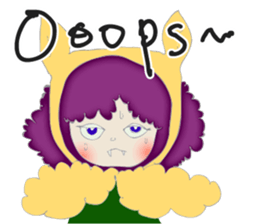 A wolf girl and a little red  -English sticker #1761354