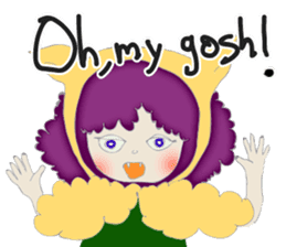 A wolf girl and a little red -English sticker #1761355