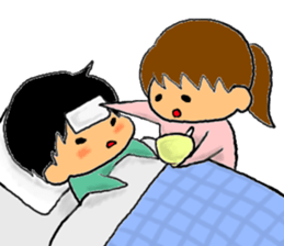 heartwarming boys and girls sticker sticker #1761640