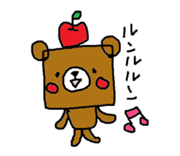 Square Kuma-kun Part2 sticker #1761996