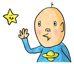 Space boy sticker #1762041