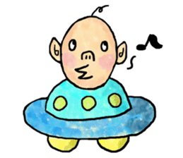 Space boy sticker #1762047