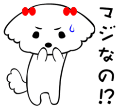 Maltese dog, 'Milk' sticker #1762444