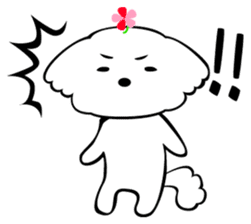 Maltese dog, 'Milk' sticker #1762446