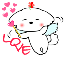 Maltese dog, 'Milk' sticker #1762449