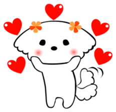 Maltese dog, 'Milk' sticker #1762451