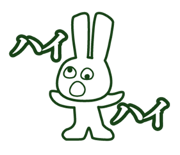 The sharp tongue rabbit sticker #1763314