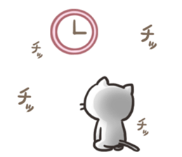 Pretty white cat sticker #1763337