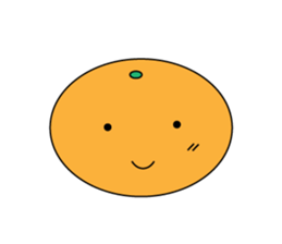 JAPANESE ORANGE STICKER sticker #1764561