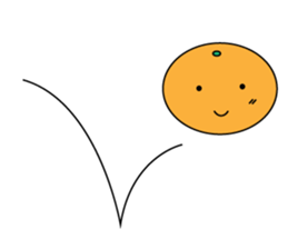 JAPANESE ORANGE STICKER sticker #1764564