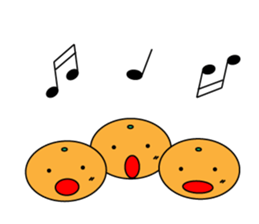 JAPANESE ORANGE STICKER sticker #1764567