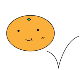 JAPANESE ORANGE STICKER sticker #1764568