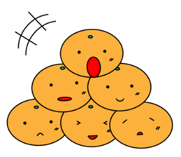 JAPANESE ORANGE STICKER sticker #1764571