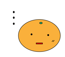 JAPANESE ORANGE STICKER sticker #1764578