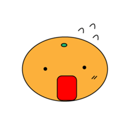JAPANESE ORANGE STICKER sticker #1764592