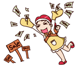 Molly and her baby sticker #1765526