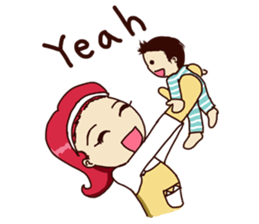 Molly and her baby sticker #1765528