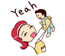 Molly and her baby sticker #1765528