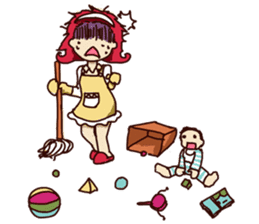 Molly and her baby sticker #1765529