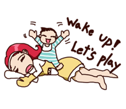 Molly and her baby sticker #1765530