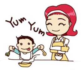 Molly and her baby sticker #1765533