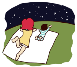 Molly and her baby sticker #1765534