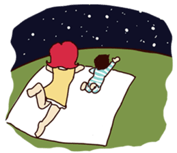 Molly and her baby sticker #1765534