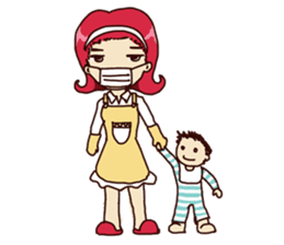 Molly and her baby sticker #1765535