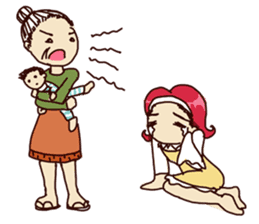 Molly and her baby sticker #1765538