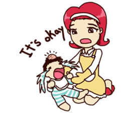 Molly and her baby sticker #1765540