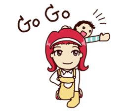 Molly and her baby sticker #1765542