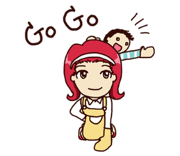 Molly and her baby sticker #1765542