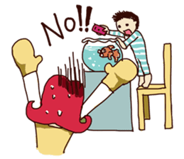 Molly and her baby sticker #1765543