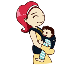 Molly and her baby sticker #1765550