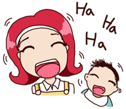 Molly and her baby sticker #1765551